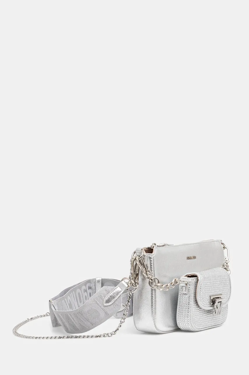 Сумочка Steve Madden Bnaim-R цвет серебрянный SM13001551 Сумочка Steve Madden Bnaim-R цвет серебрянный SM13001551