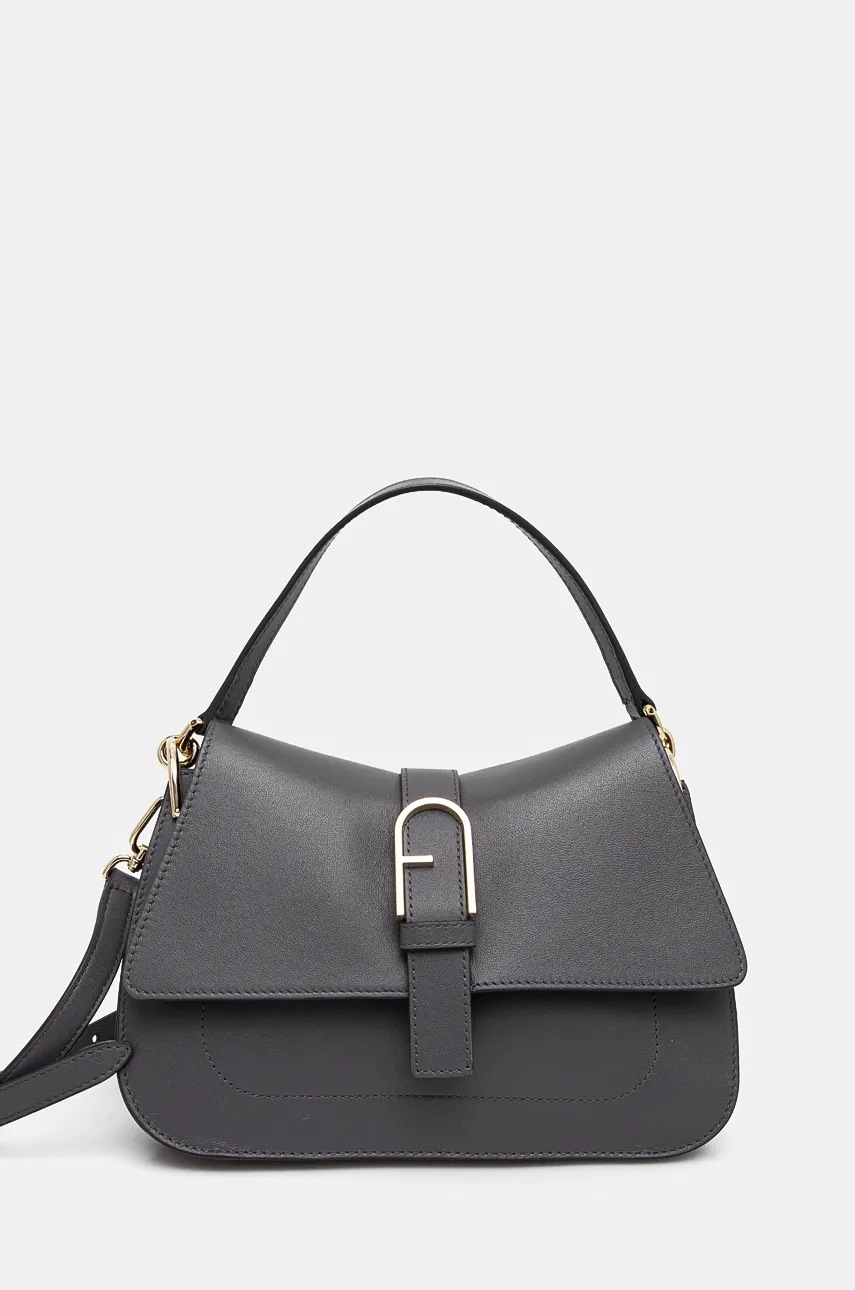 

Кожена чанта Furla в сиво WB00996.BX2045.2269S, Сив