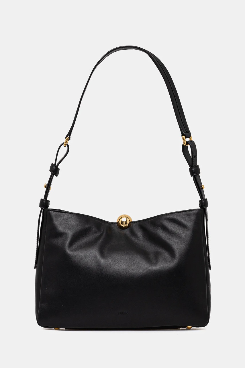 

Кожена чанта Furla в черно WB01403.BX3168.O6000, Черен