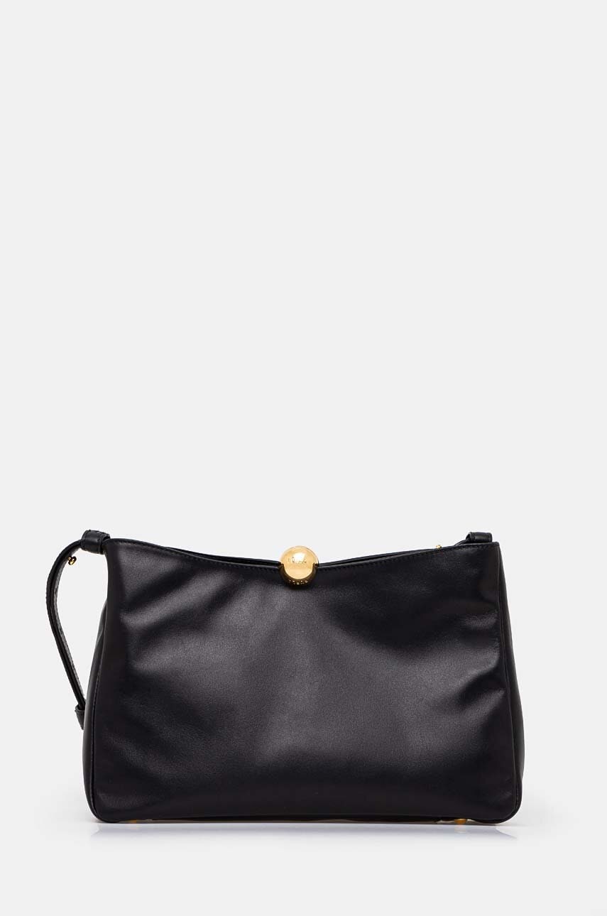 Levně Kožená kabelka Furla černá barva, WB01403.BX3168.O6000