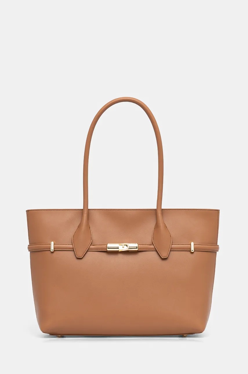 

Кожена чанта Furla в кафяво WB01497.BX3104.RY000, Кафяв