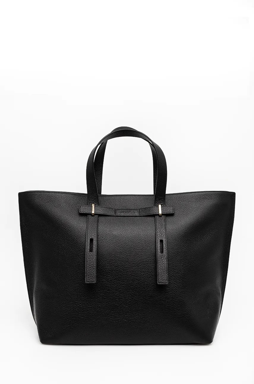 

Кожена чанта Furla в черно WB01508.HSF000.O6000, Черен