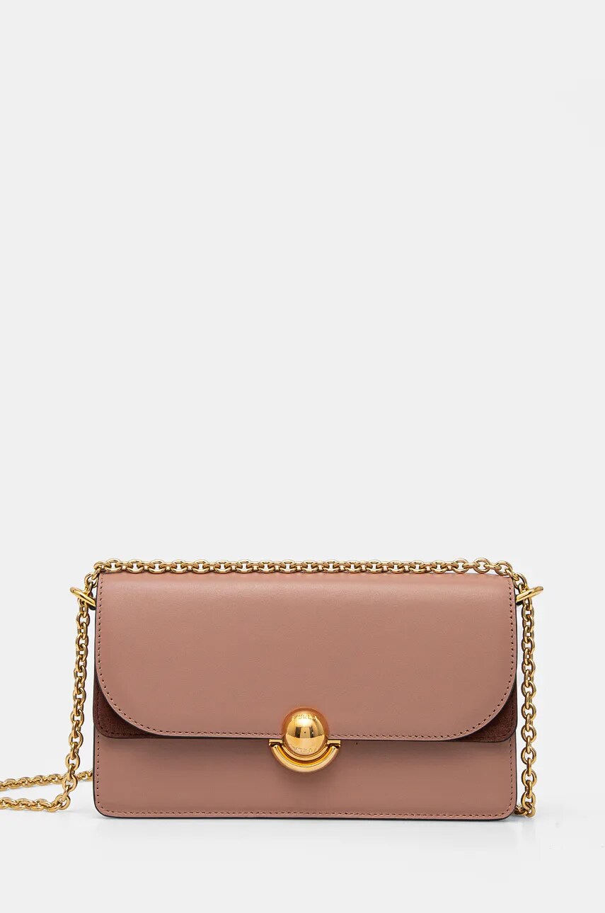 Furla poseta de piele culoarea portocaliu, WB01515.BX0428.3378S