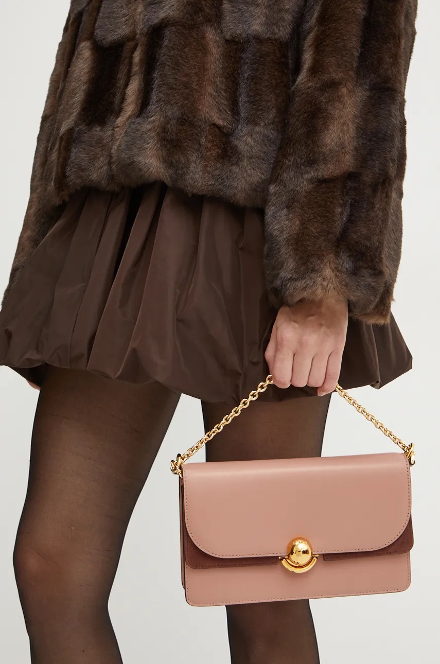 Шкіряна сумочка Furla колір помаранчевий WB01515.BX0428.3378S 
