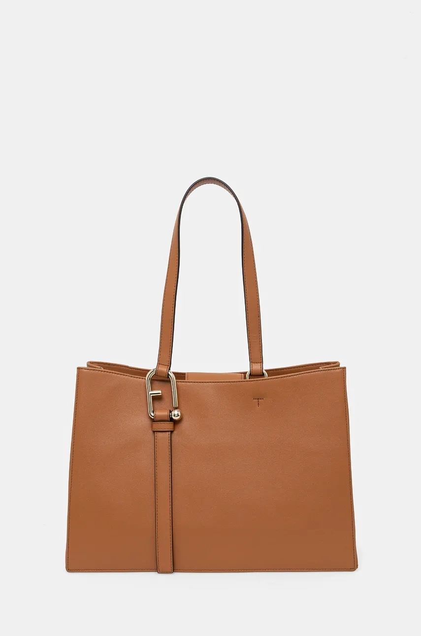 Furla poseta de piele culoarea bej, WB01371.BX2045.RY000