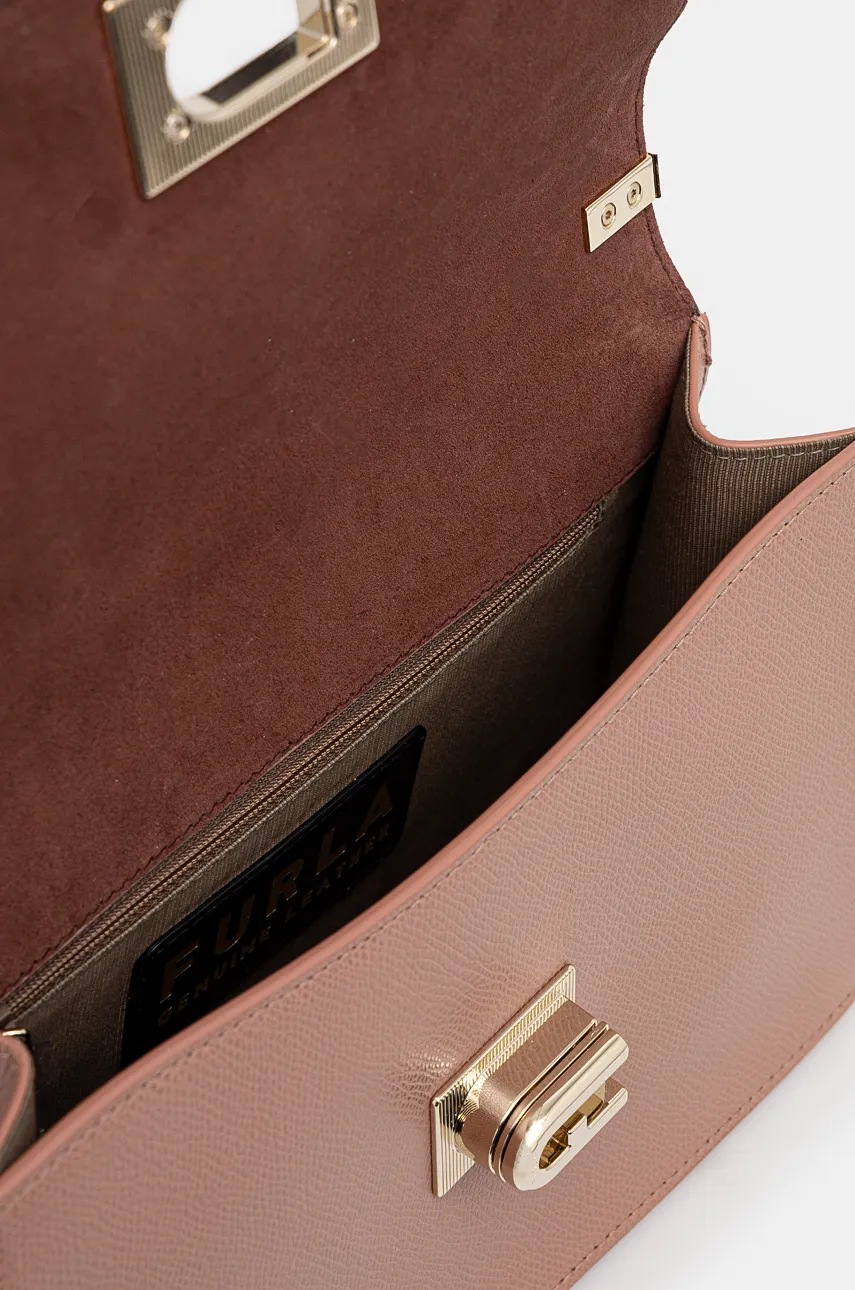 Шкіряна сумочка Furla колір рожевий BAFIACO.ARE000.3378S 