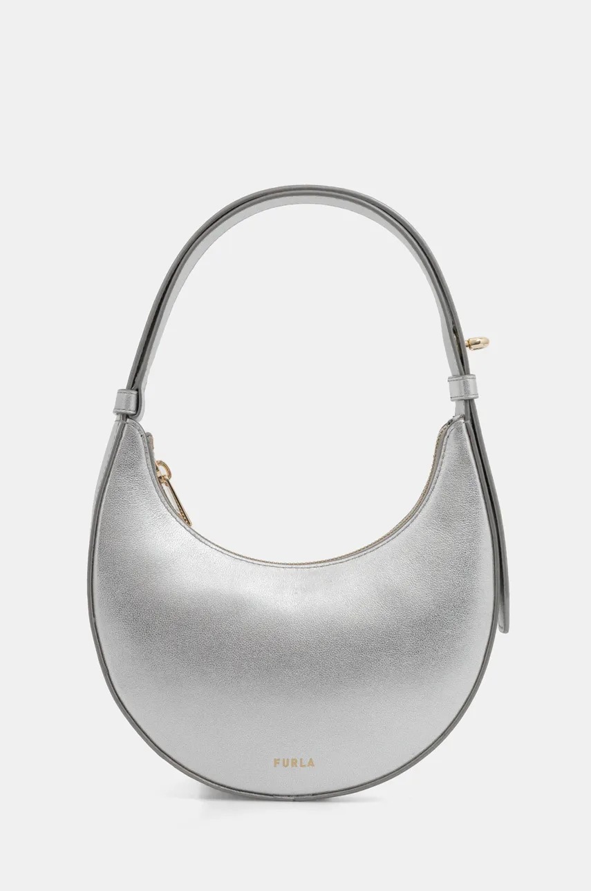 

Кожена чанта Furla в сребристо WE00649.BX2658.Y3000, Сребърен
