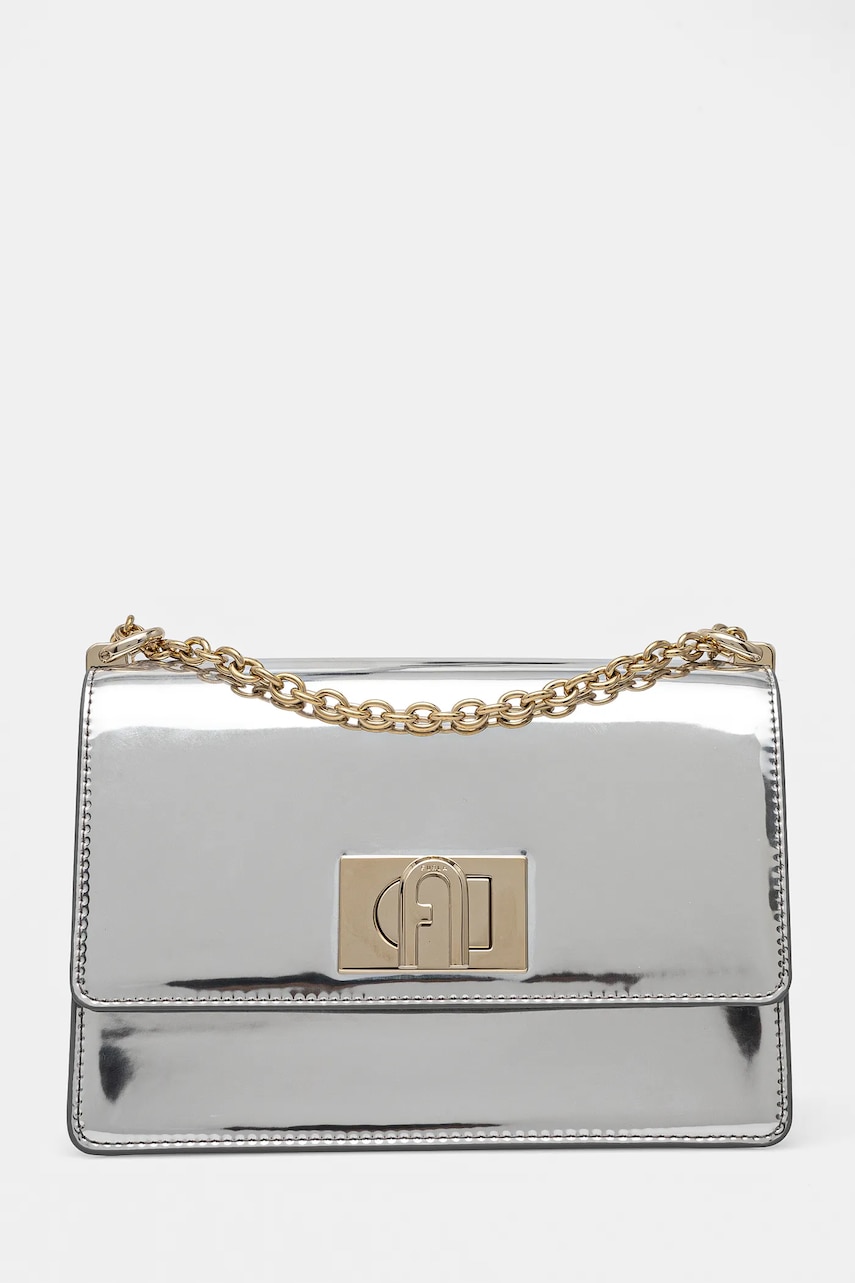 Furla poseta culoarea argintiu, BAFKACO.BX2052.Y3000