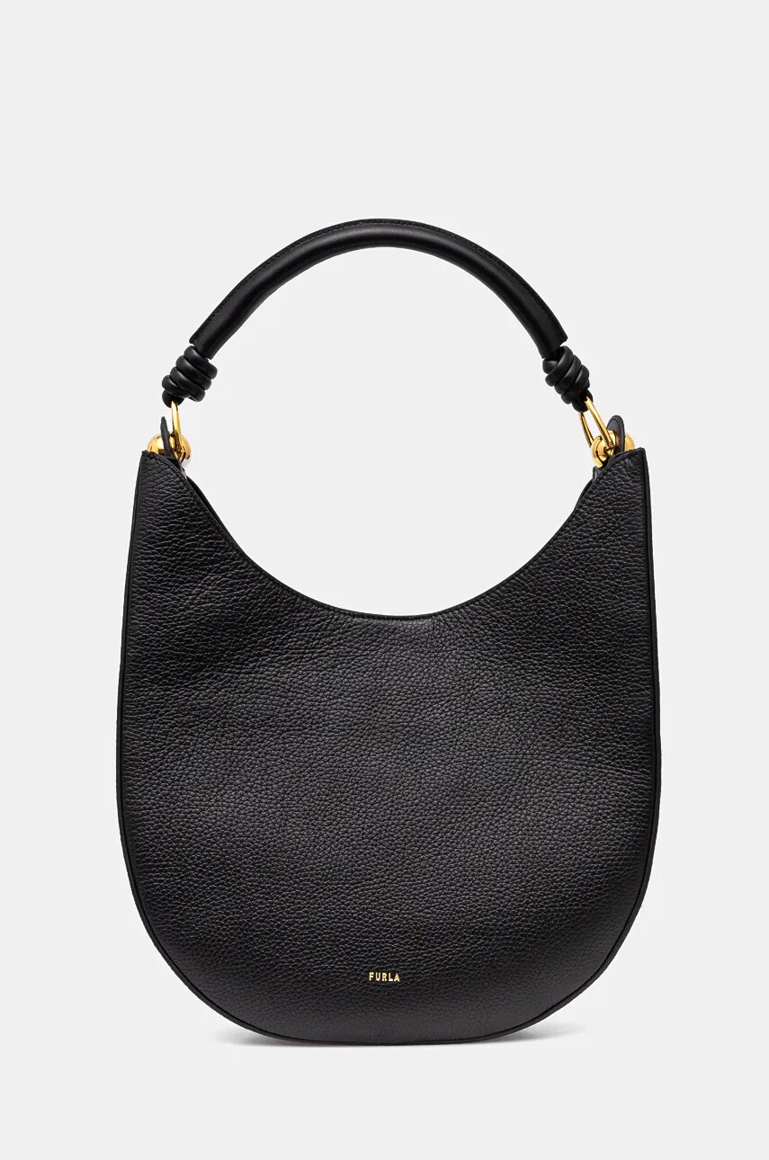 Furla poseta de piele culoarea negru, WB01358.BX0176.O6000