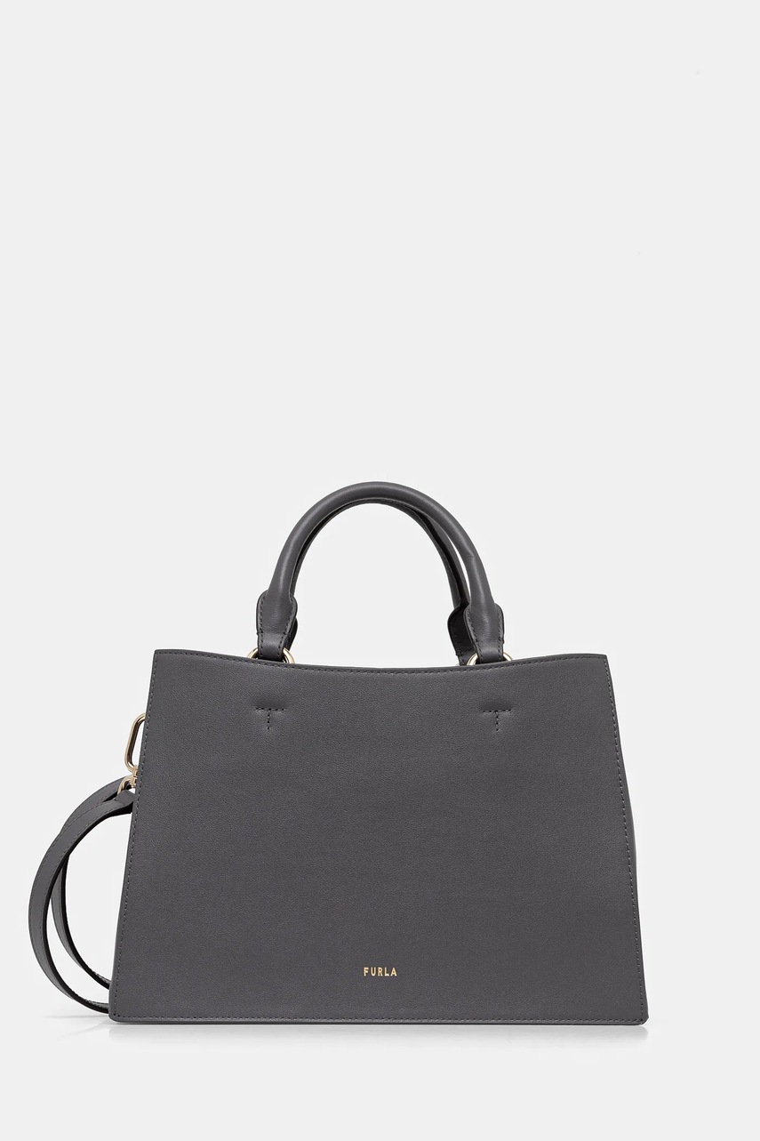 

Кожена чанта Furla в сиво WB01336.BX2045.2269S, Сив