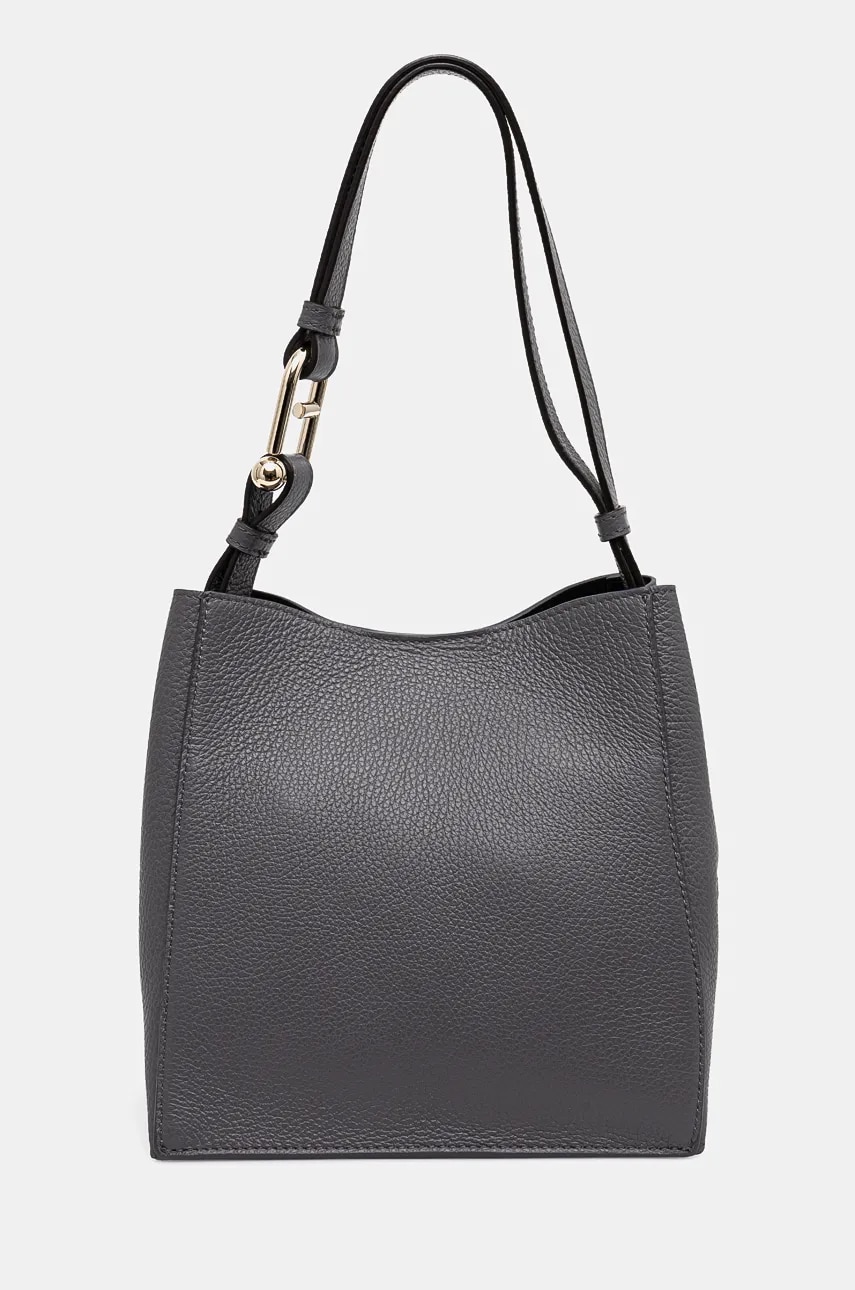 Furla poseta de piele culoarea gri, WB01373.HSF000.2269S