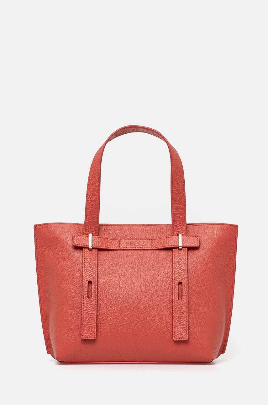 

Кожена чанта Furla в оранжево WB01542.HSF000.3231S, Оранжев