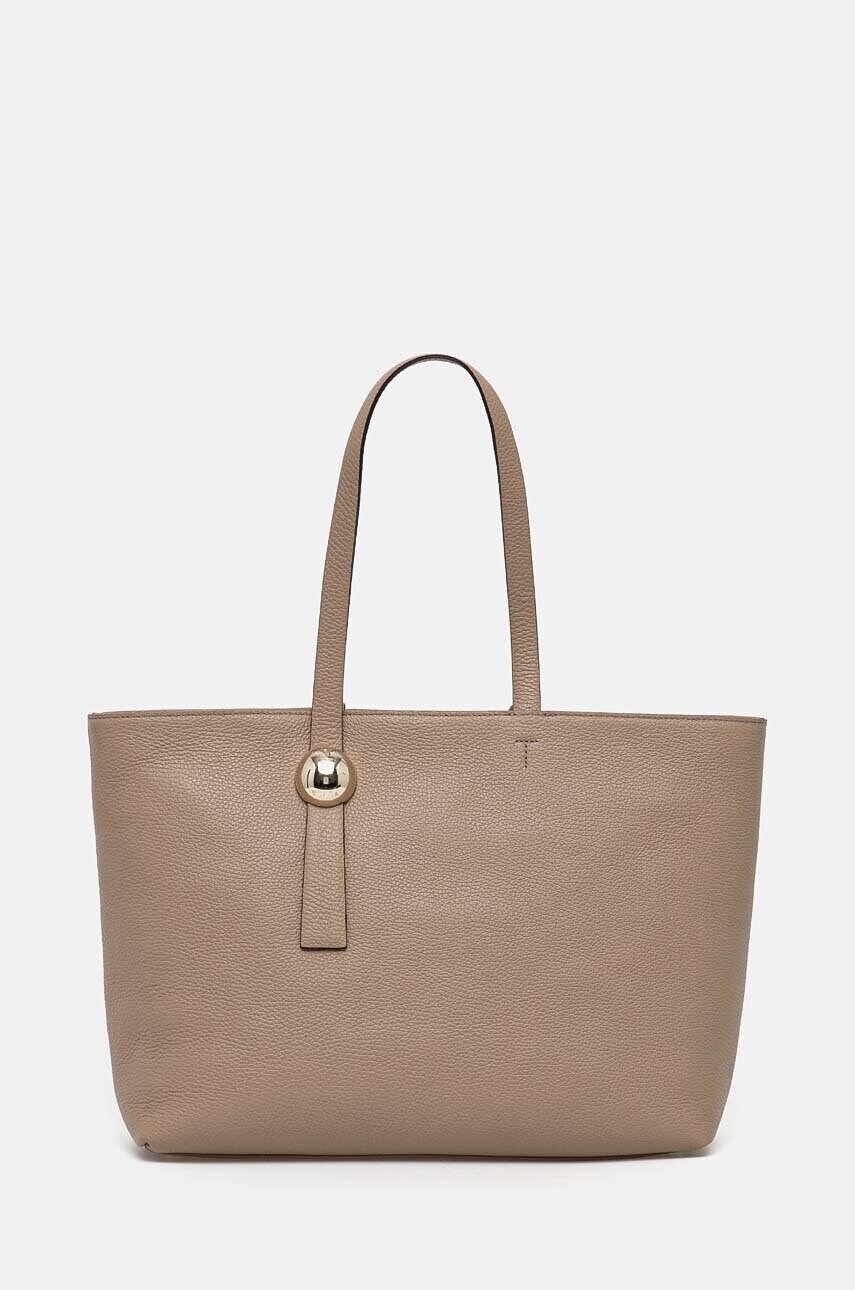 Levně Kožená kabelka Furla béžová barva, WB01353.HSF000.1257S