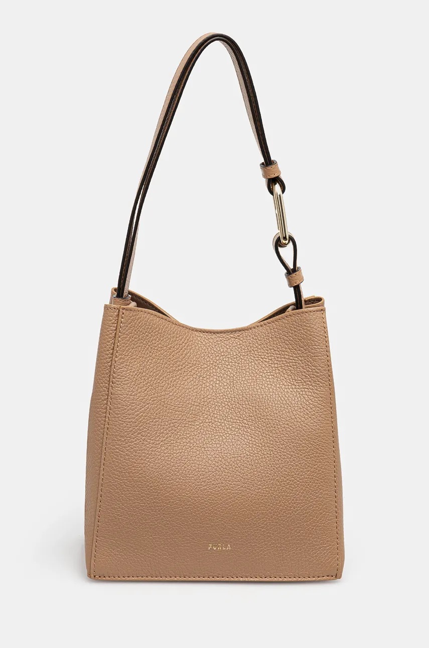 

Кожена чанта Furla в бежово WB01373.HSF000.YU500, Бежов