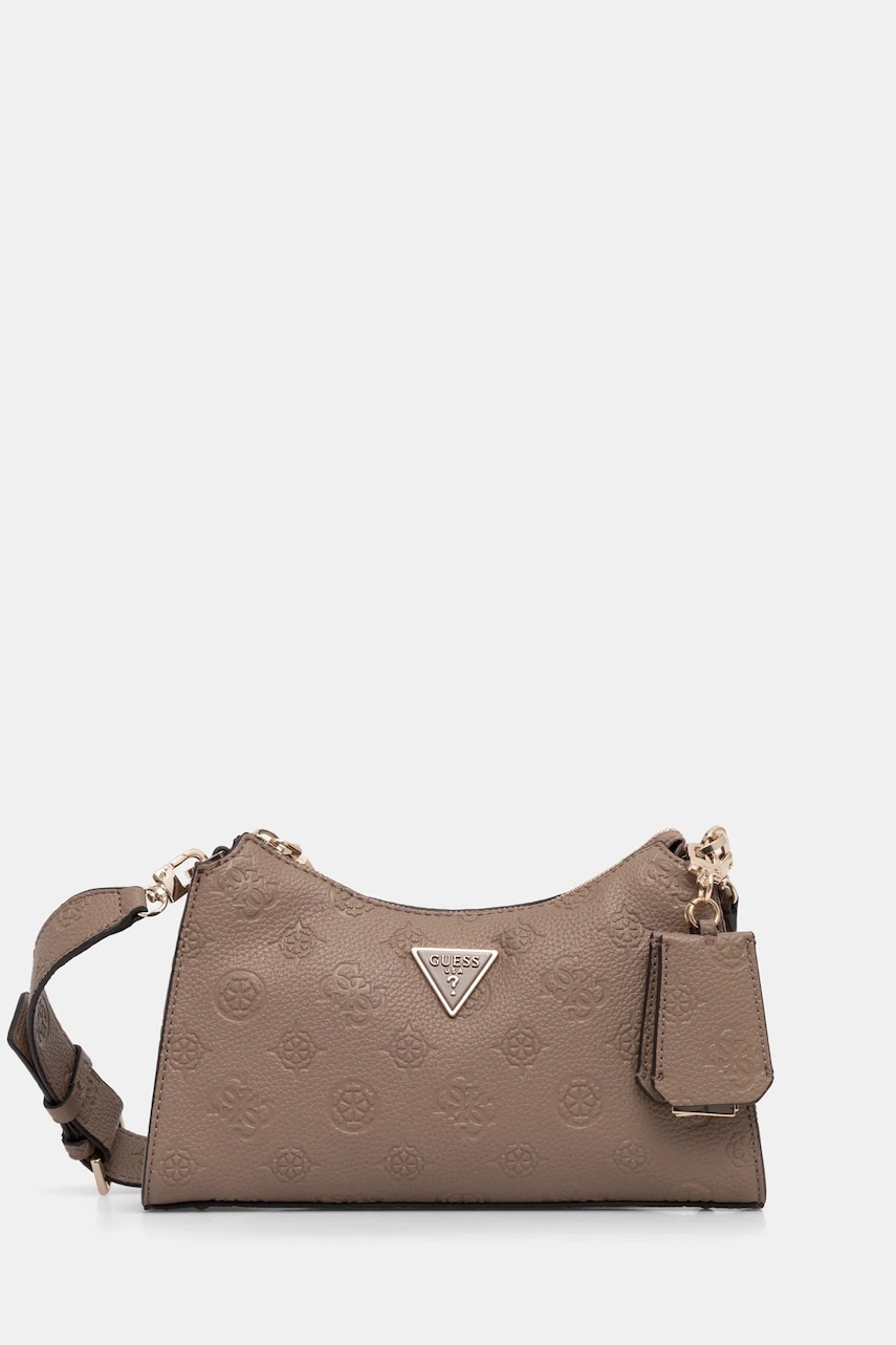 Kabelka Guess CRESIDIA hnědá barva, HWPG93 49180
