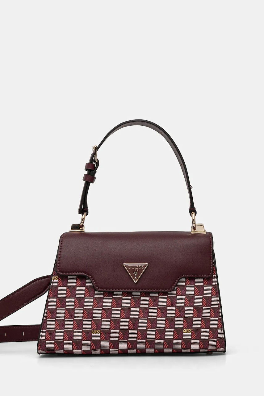 Levně Kabelka Guess vínová barva, HWJT93 44200