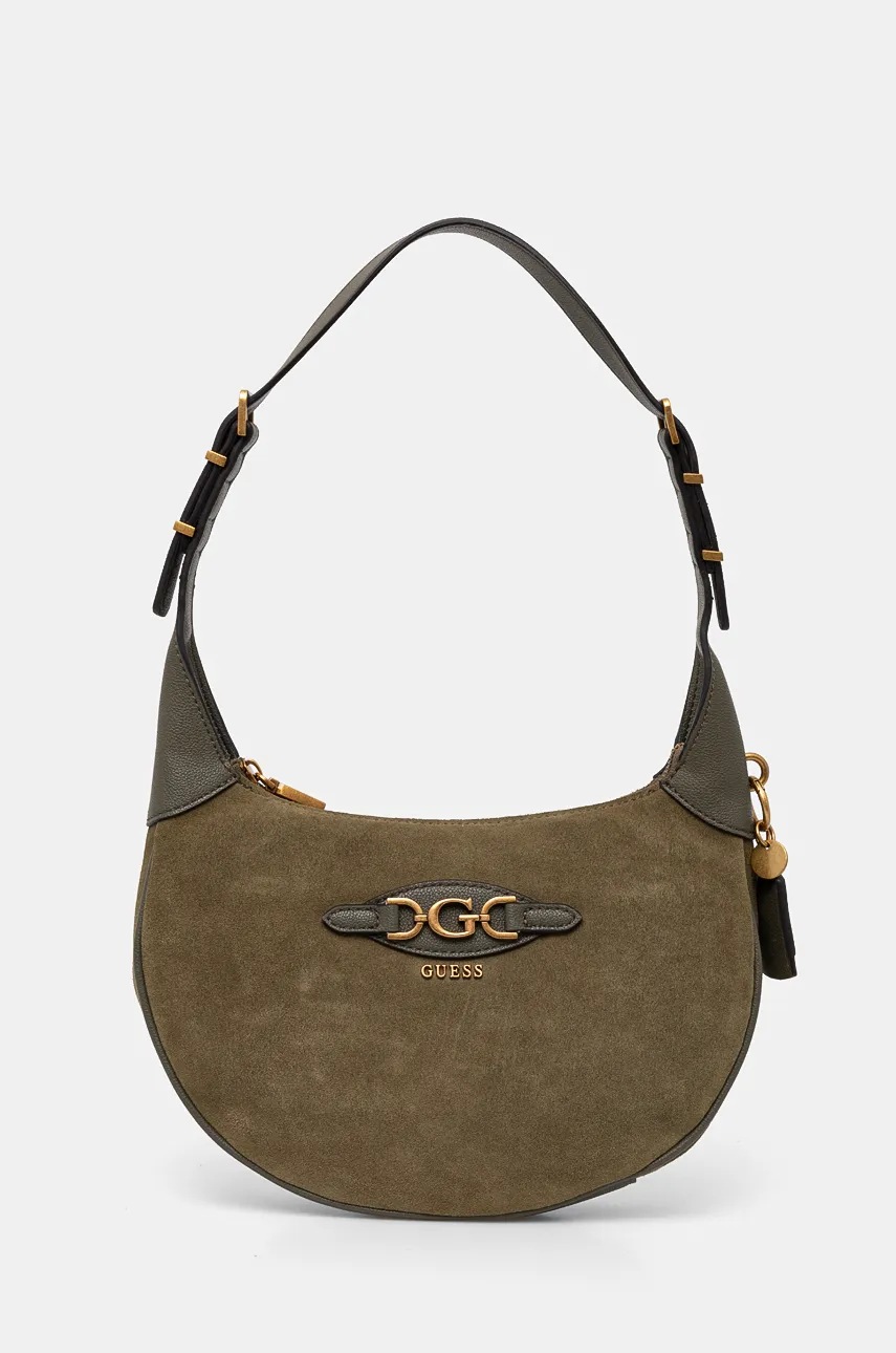 

Велурена чанта Guess MALVA в зелено HWSB94 94030, Зелен