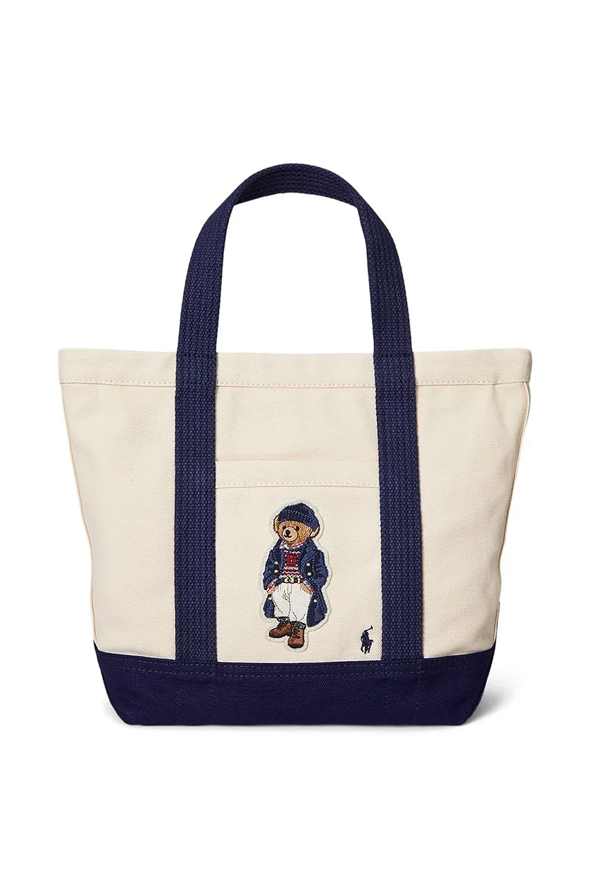 

Памучна чанта Polo Ralph Lauren в бежово 428952649, Бежов