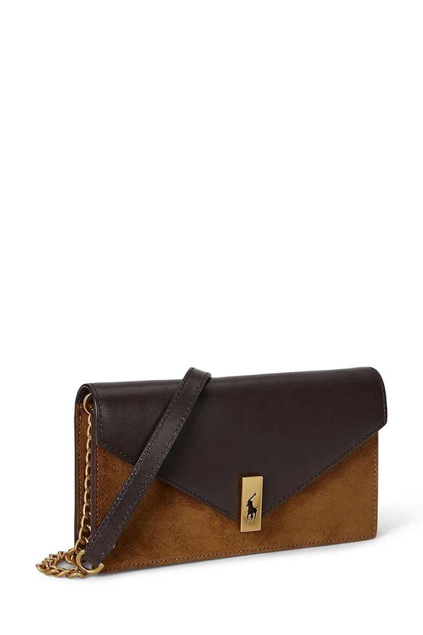 Кожаная сумочка Polo Ralph Lauren цвет чёрный 427952418