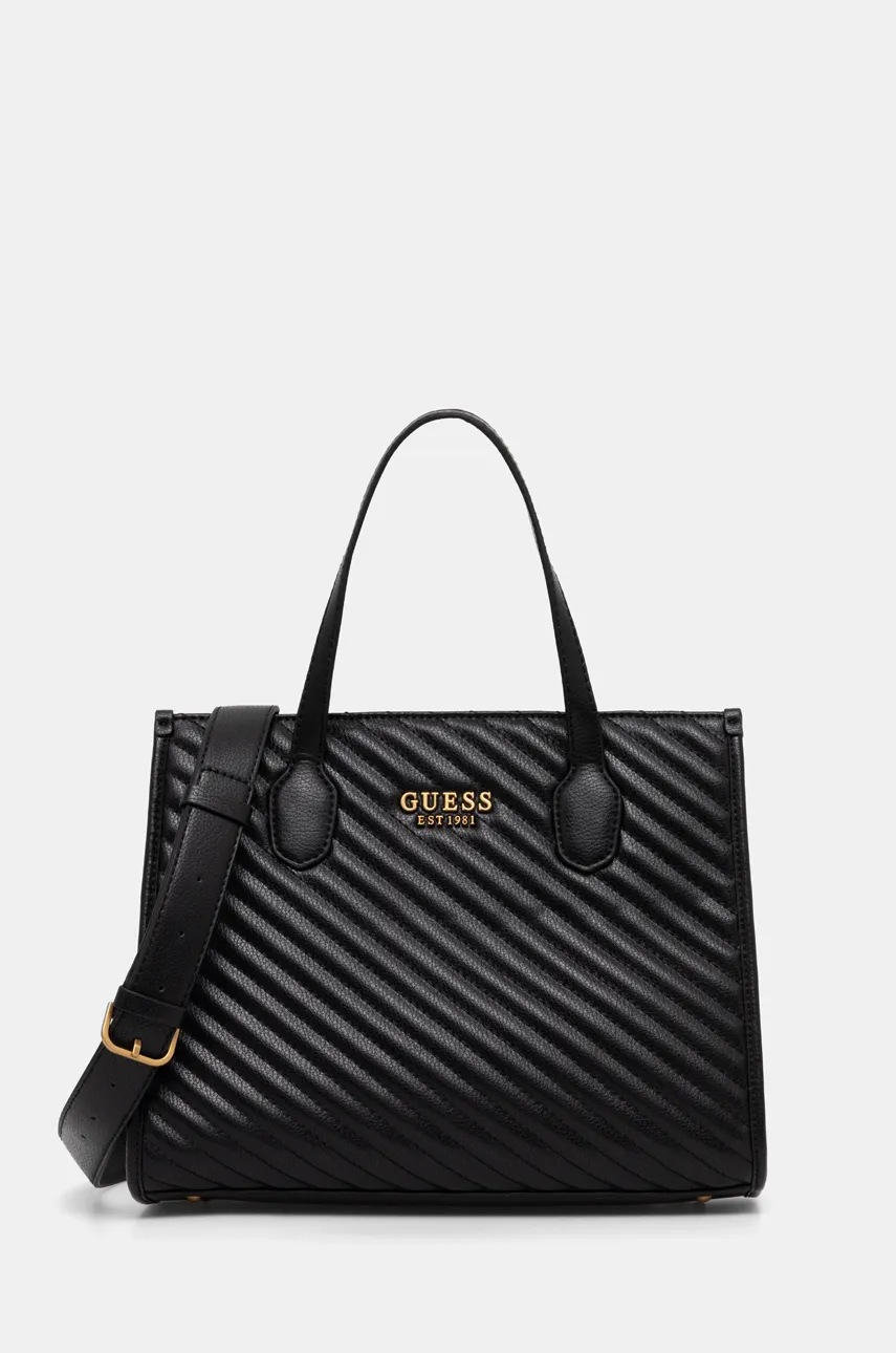 

Чанта Guess SILVANA в черно HWQV86 65220, Черен
