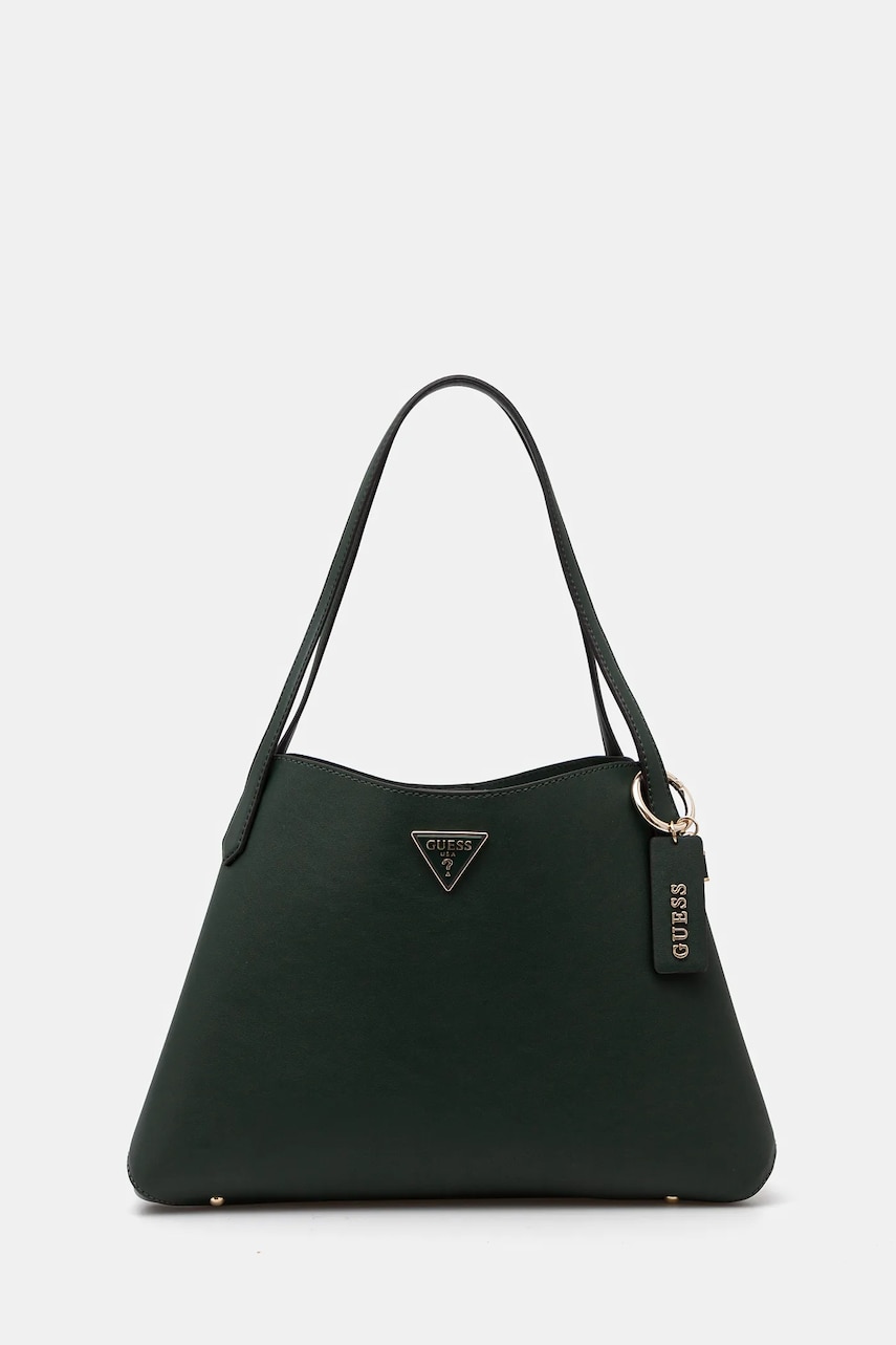 Levně Kabelka Guess SORA zelená barva, HWVG95 07220