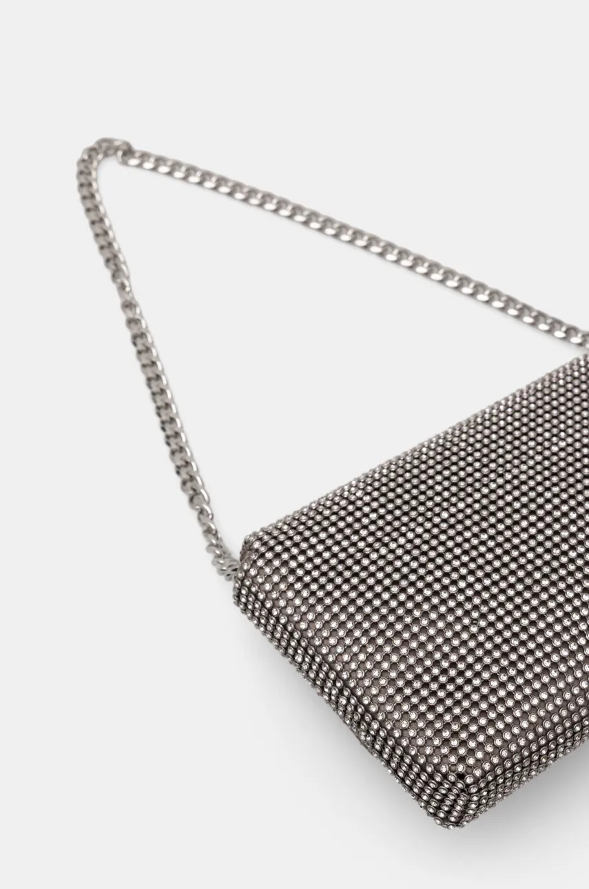 Guess lapos táska ZALINA ezüst, HWRY93 50700 termék 2. képe