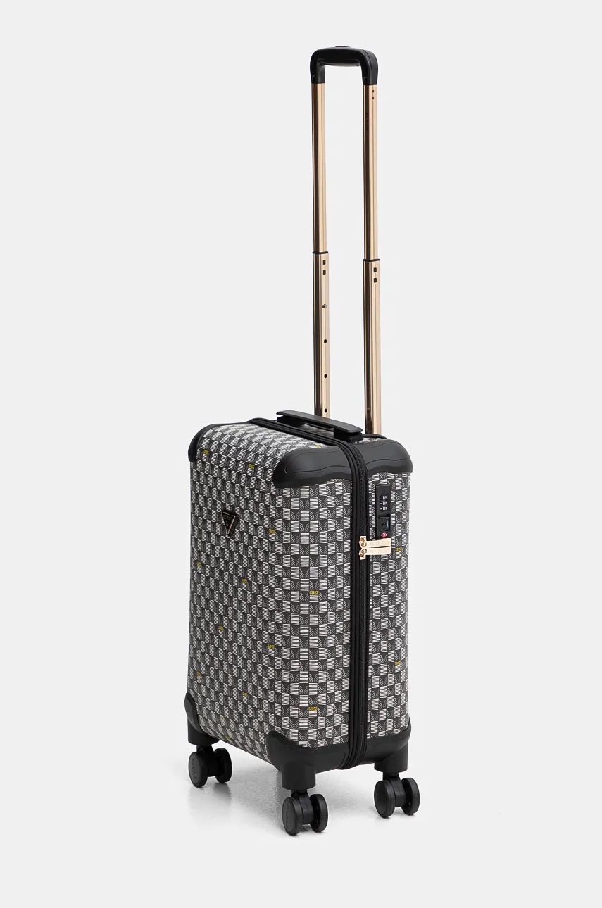 Βαλίτσα Guess 53x31,5x22 cm χρώμα: μαύρο, TWG745 29830 φωτογραφία