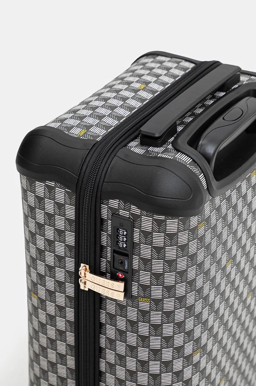 Βαλίτσα Guess 53x31,5x22 cm χρώμα: μαύρο, TWG745 29830 φωτογραφία