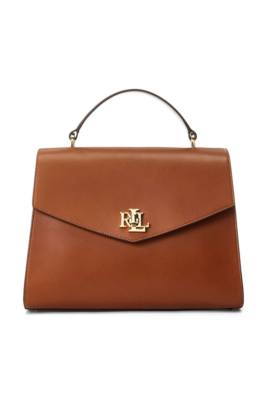 

Кожена чанта Lauren Ralph Lauren в кафяво 431915781, Кафяв
