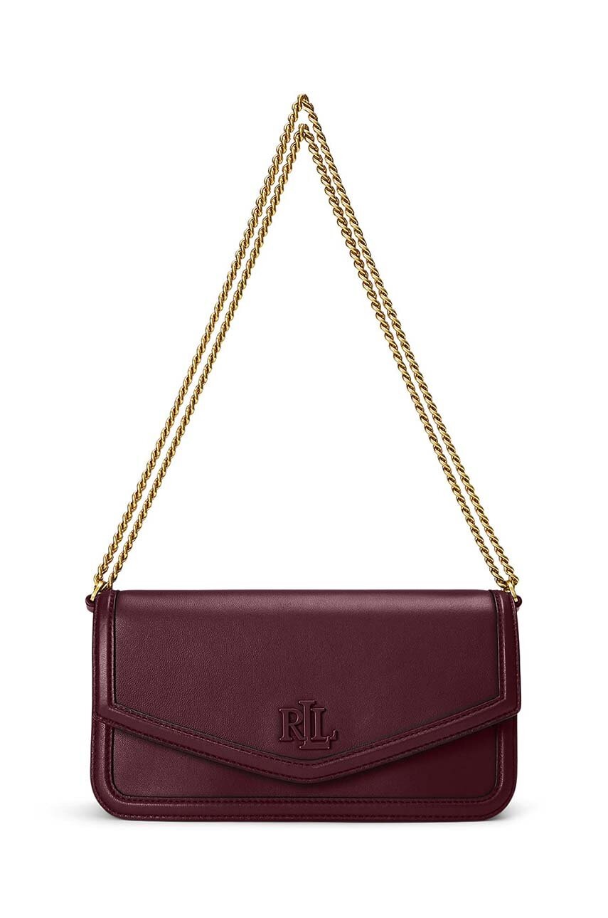 

Кожена чанта Lauren Ralph Lauren в бордо 431941874
