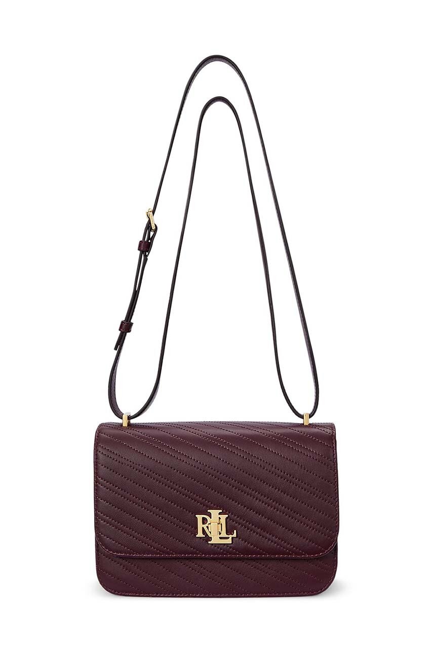 

Кожена чанта Lauren Ralph Lauren в бордо 431950822