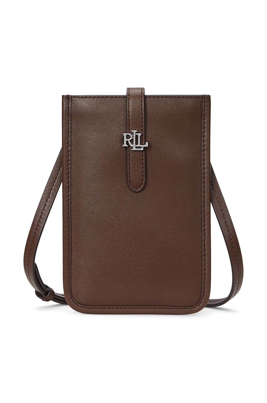 

Кожена чанта Lauren Ralph Lauren в кафяво 432917825, Кафяв