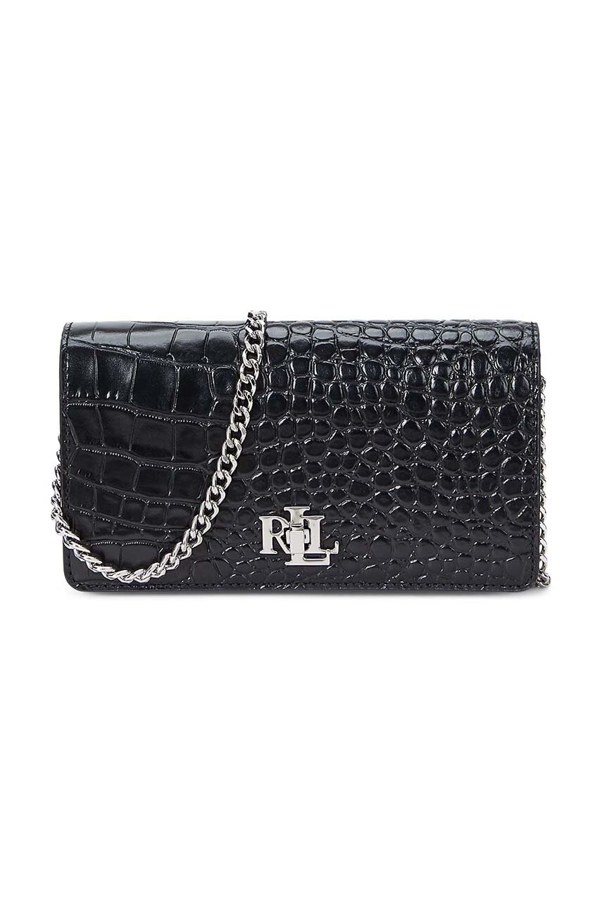 

Кожена чанта Lauren Ralph Lauren в черно 432951218, Черен