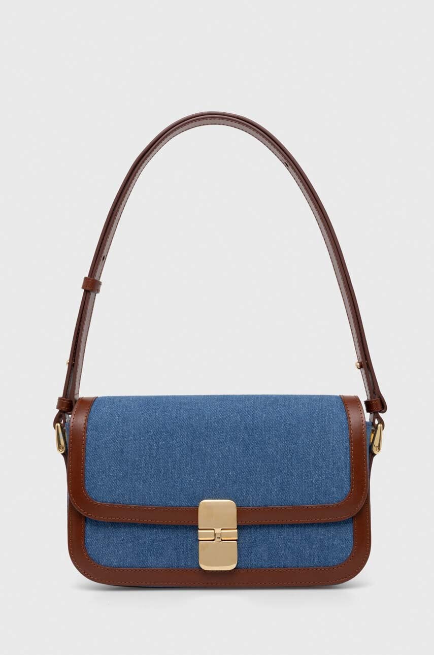 A.P.C. poseta sac grace baguette culoarea maro, COHDH.F61615