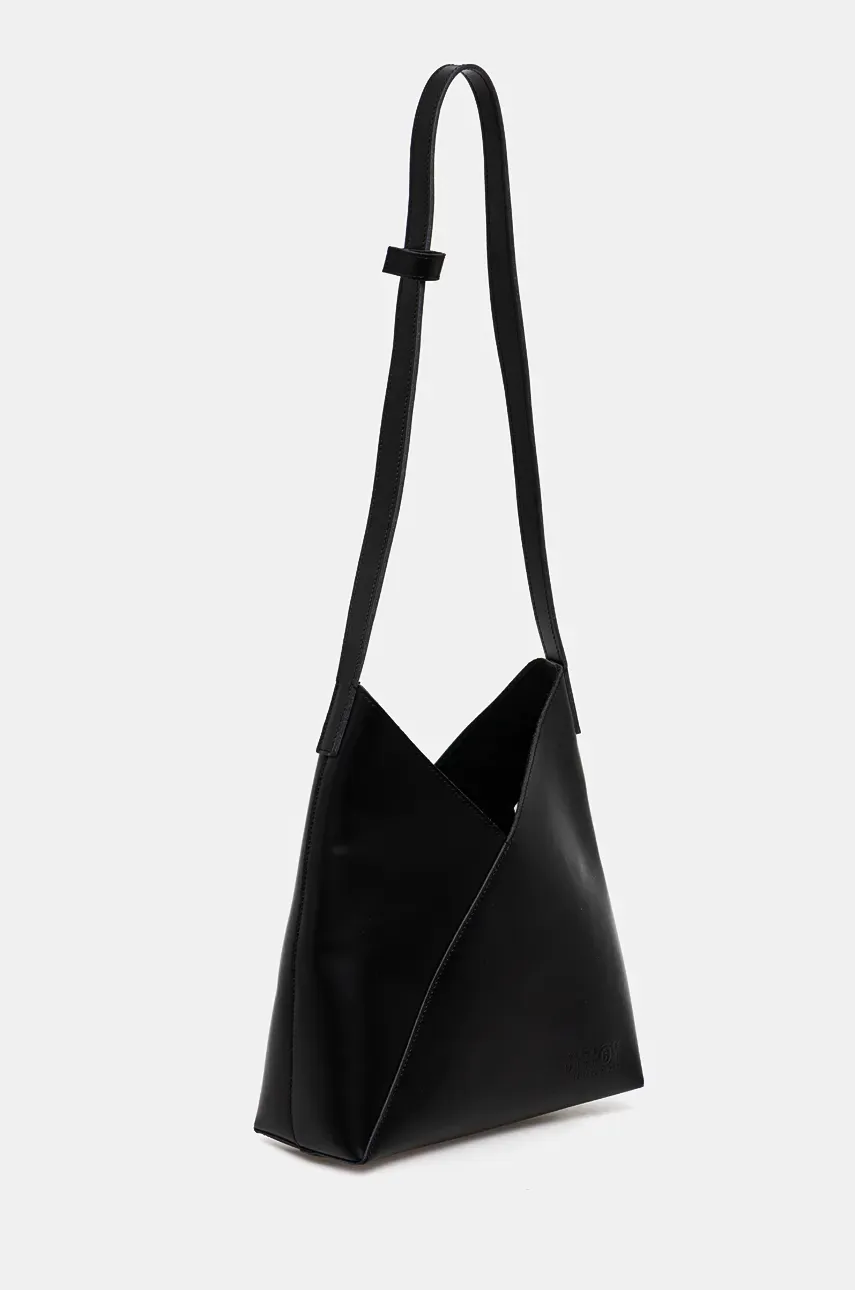 Кожаная сумочка MM6 Maison Margiela цвет чёрный SB6ZH0019.P7183 Кожаная сумочка MM6 Maison Margiela цвет чёрный SB6ZH0019.P7183