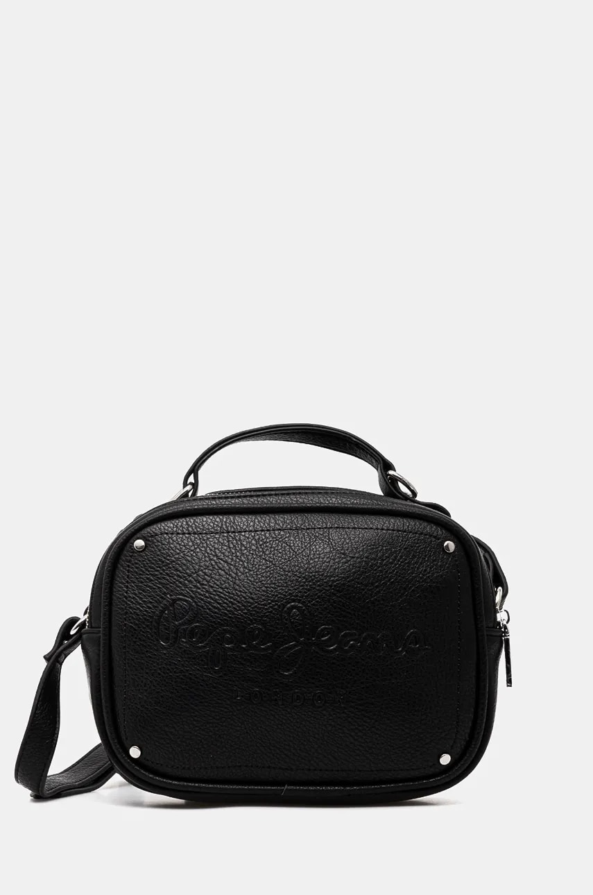 Pepe Jeans poseta BASSY ICON culoarea negru, PL031563 Pepe Jeans poseta BASSY ICON culoarea negru, PL031563