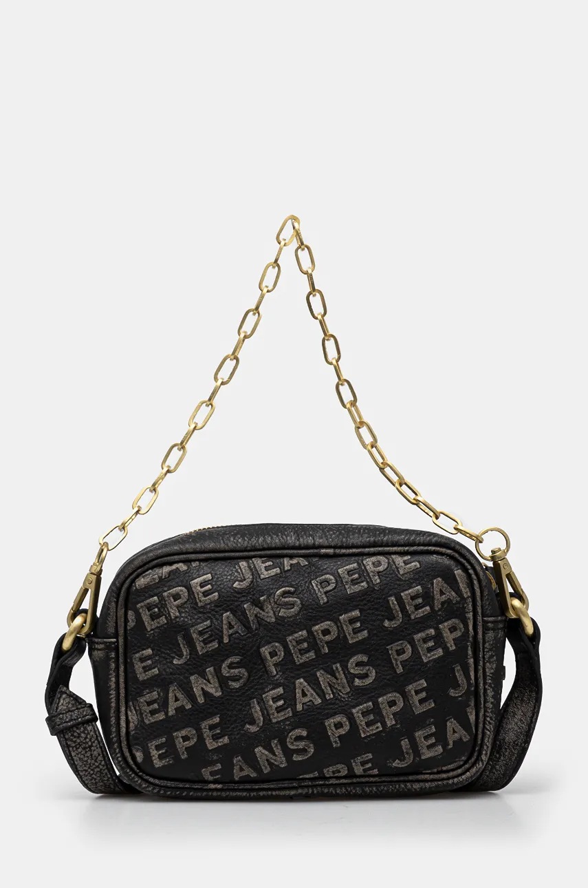 Pepe Jeans poseta de piele ROAD MAOS culoarea gri, PL031575