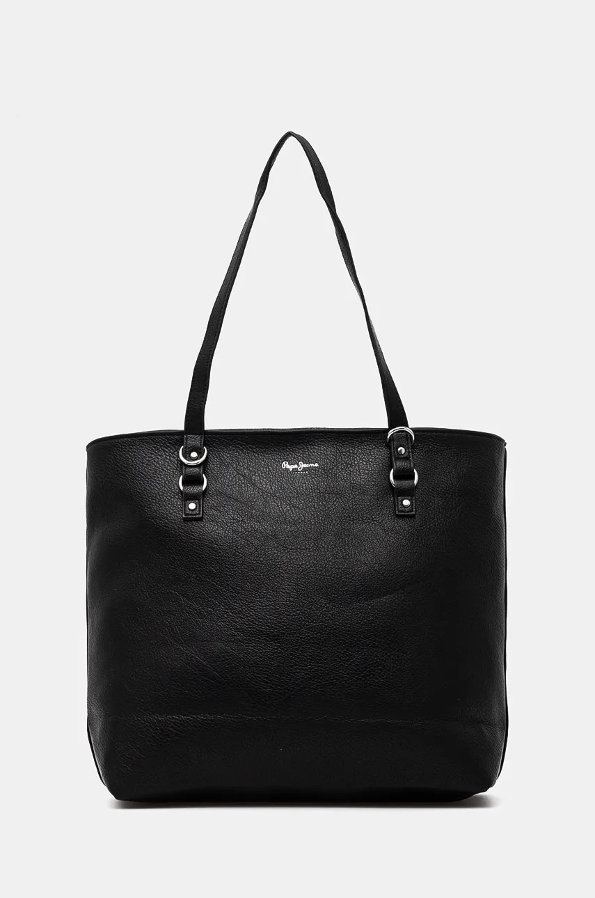 Pepe Jeans poseta BELLA ICON culoarea negru, PL031583 Pepe Jeans poseta BELLA ICON culoarea negru, PL031583