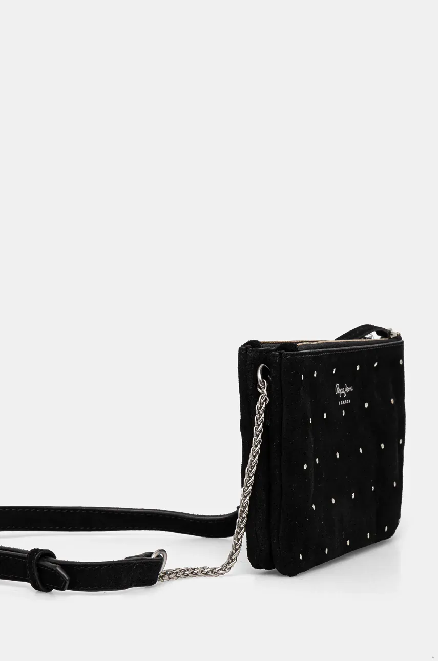 Замшевая сумочка Pepe Jeans MASHA MAOS цвет чёрный PL031587 Замшевая сумочка Pepe Jeans MASHA MAOS цвет чёрный PL031587