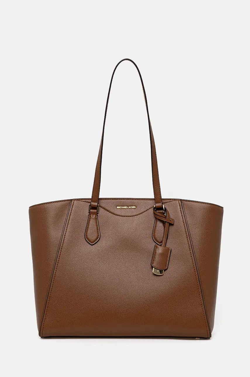 MICHAEL Michael Kors poseta de piele culoarea maro, 30F4GTBT7L