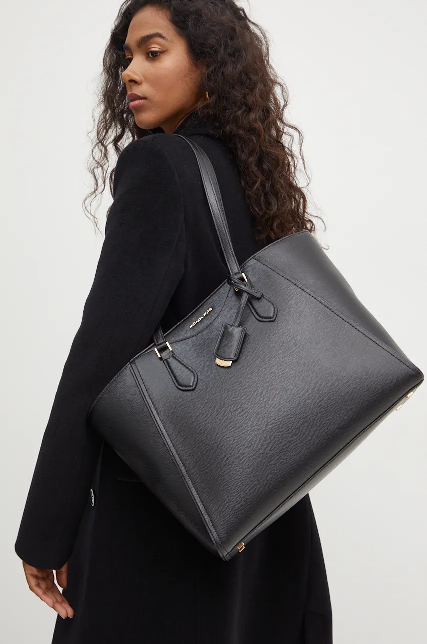 Шкіряна сумочка MICHAEL Michael Kors колір чорний 30F4GTBT7L 
