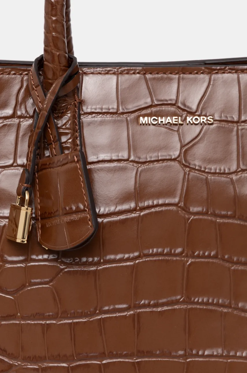 Kožna Torba MICHAEL Michael Kors Boja: Smeđa, 30F4GETS2E