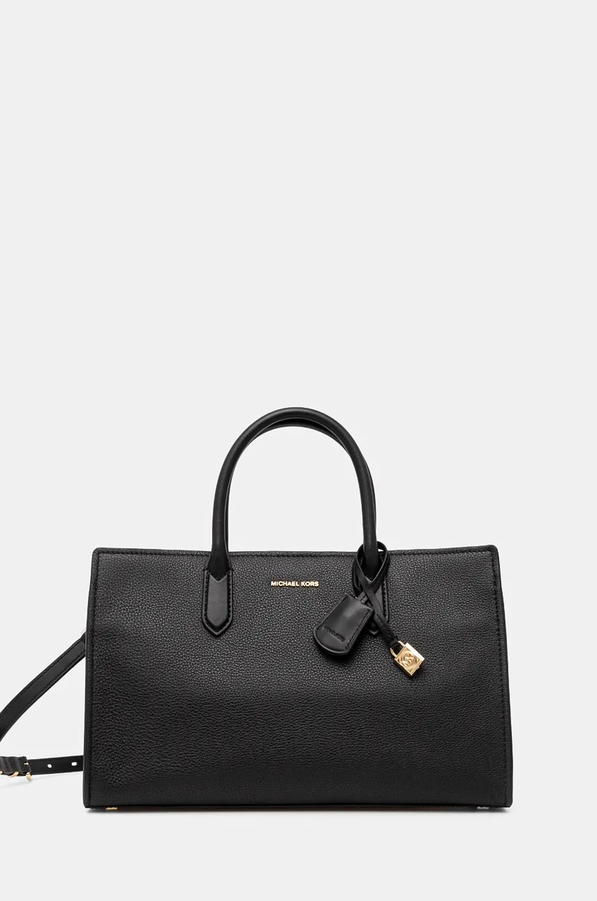MICHAEL Michael Kors poseta de piele culoarea negru, 30F4GETS2L MICHAEL Michael Kors poseta de piele culoarea negru, 30F4GETS2L