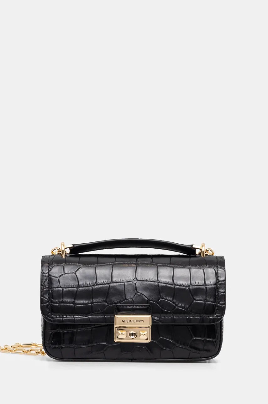 MICHAEL Michael Kors poseta de piele culoarea negru, 30F4G2RL5E