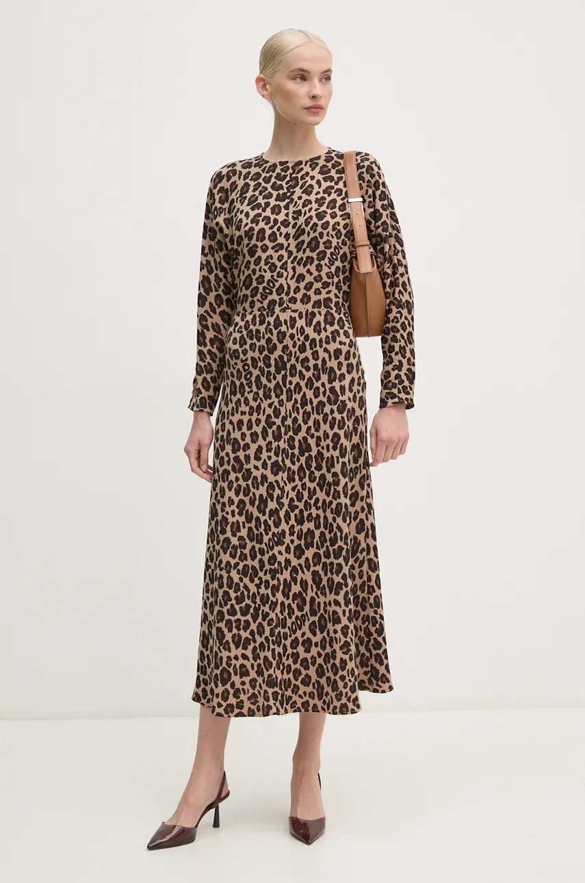 Τσάντα Calvin Klein χρώμα: καφέ, K60K612551 φωτογραφία