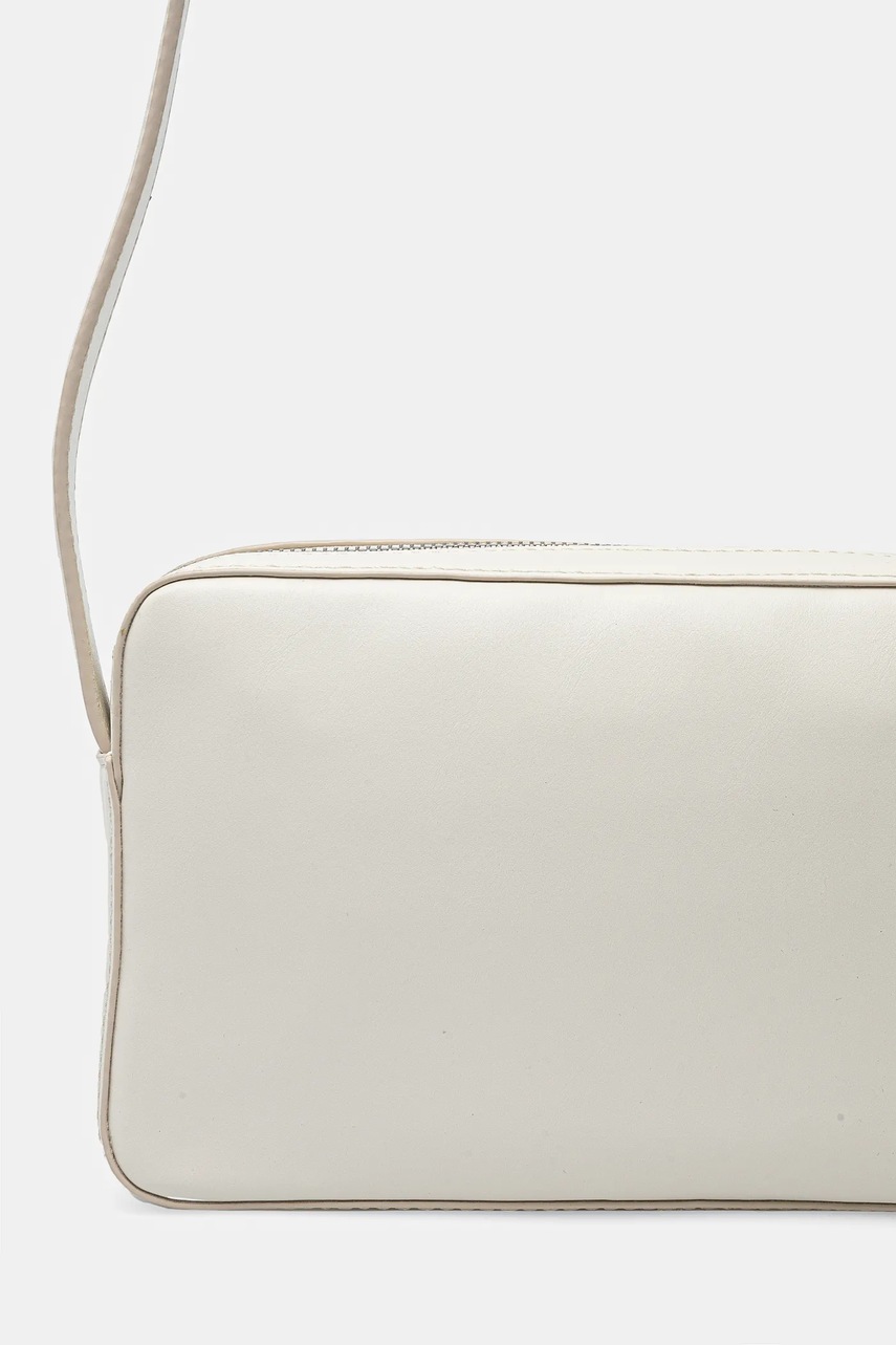 Τσάντα Calvin Klein χρώμα: μπεζ, K60K612555 φωτογραφία