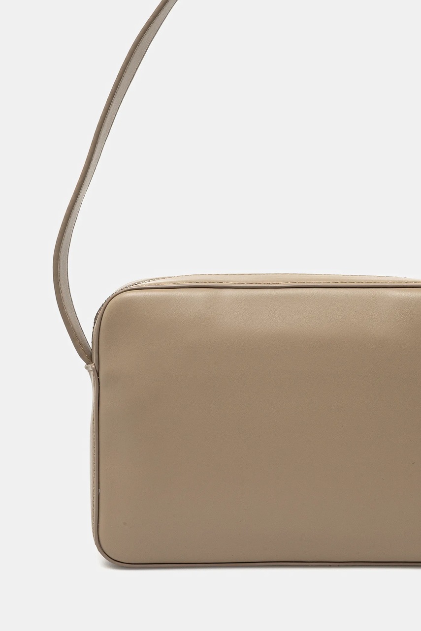 Τσάντα Calvin Klein χρώμα: μπεζ, K60K612555 φωτογραφία