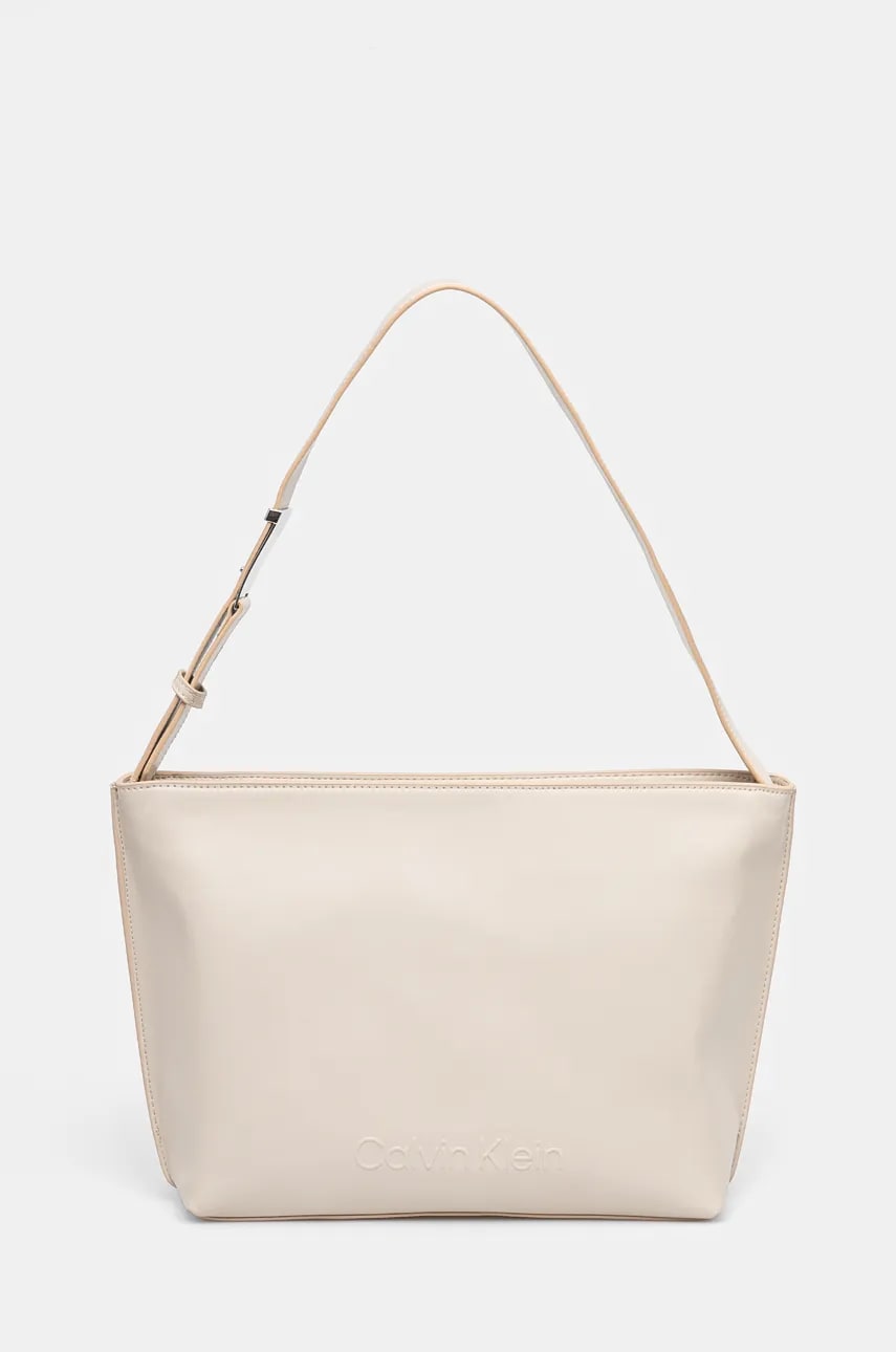 Levně Kabelka Calvin Klein šedá barva, K60K612570
