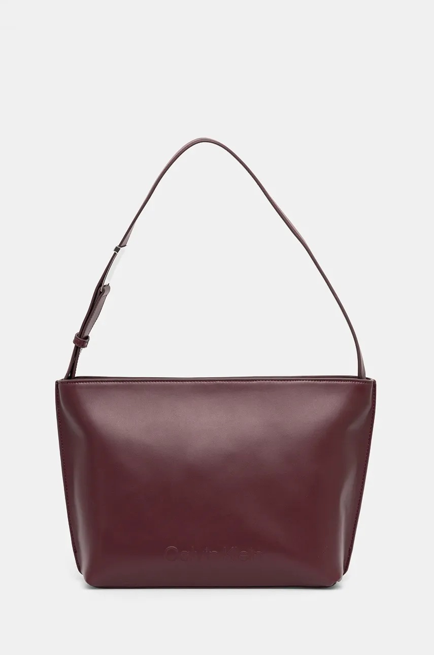 

Чанта Calvin Klein в лилаво K60K612570, Бордо