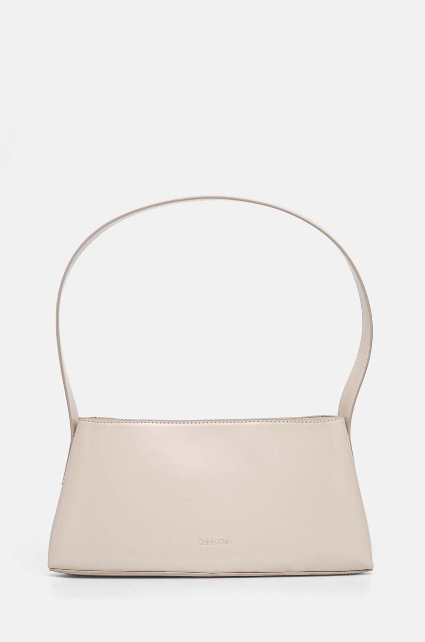 Kabelka Calvin Klein béžová barva, K60K612574